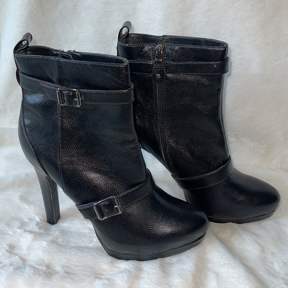 SIMPLY VERA by VERA WANG WOMEN’S Black Buckle Boots Sz 10 - Picture 5 of 10